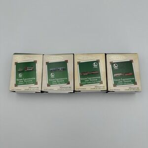 Lot Of 4 LIONEL TRAINS Hallmark Keepsake Miniature Die Cast Ornaments 2002-2005